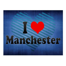 Amo Manchester, Reino Unido Postales
