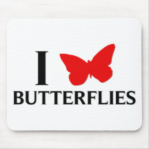 Amo mariposas tapete de raton