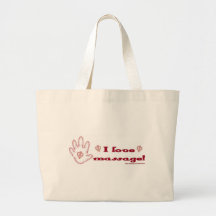 ¡Amo masaje! Bolsas Lienzo