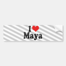 Amo maya etiqueta de parachoque