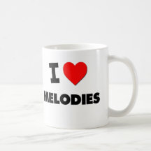 Amo melodías tazas de café