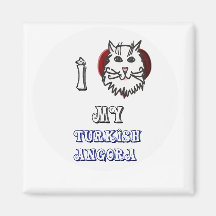 amo mi angora turco imán para frigorífico