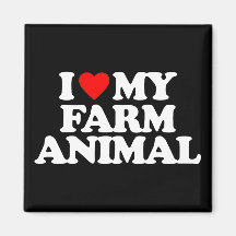 AMO MI ANIMAL DEL CAMPO IMAN DE FRIGORÍFICO