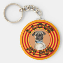 Amo mi barro amasado Keychain. Llaveros Personalizados