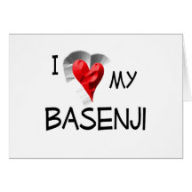 Amo mi Basenji Tarjetas