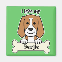 Amo mi beagle imanes de nevera
