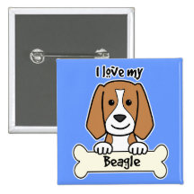 Amo mi beagle pin