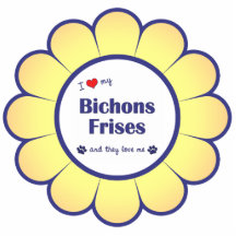 Amo mi Bichons Frises (los perros múltiples) Esculturas Fotográficas