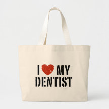 Amo mi bolso del dentista bolsa de mano