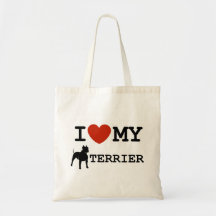 amo mi bolso del terrier de Staffordshire american Bolsa De Mano