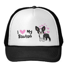 Amo mi Boston Terrier Gorras