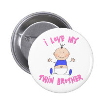 Amo mi Brother gemelo Pins