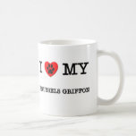 AMO MI BRUSELAS GRIFFON TAZA DE CAFÉ