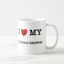 AMO MI BRUSELAS GRIFFON TAZA DE CAFÉ
