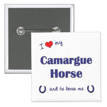 Amo mi caballo de Camargue (el caballo masculino) Pin