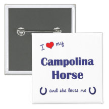 Amo mi caballo de Campolina (el caballo femenino) Pins