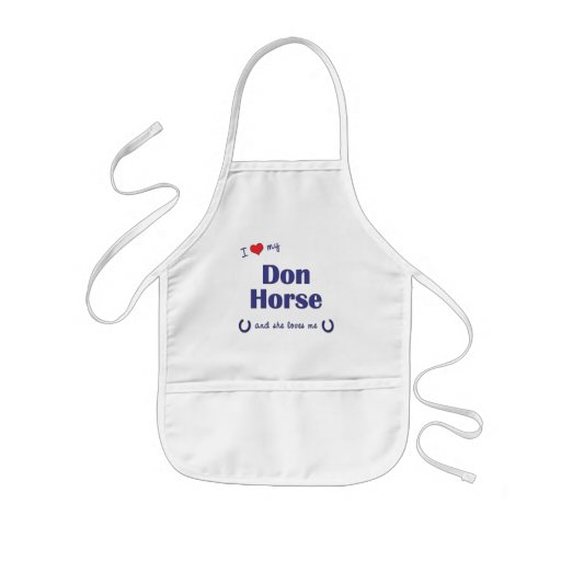 Amo mi caballo de Don (el caballo femenino) Delantal
