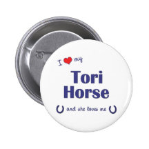 Amo mi caballo de los toros (el caballo femenino) pin