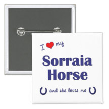 Amo mi caballo de Sorraia (el caballo femenino) Pins