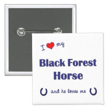 Amo mi caballo del bosque negro (el caballo mascul pin