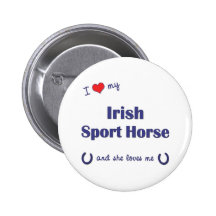 Amo mi caballo irlandés del deporte (el caballo fe pins