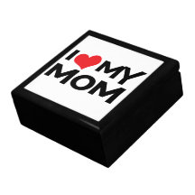 Amo mi caja de regalo del día de madre de la mamá