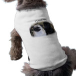 Amo mi camiseta del perro de los barros amasados ropa para mascota