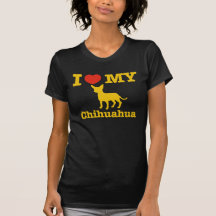 Amo mi chihuahua camisetas