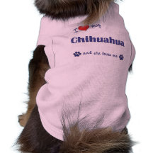 Amo mi chihuahua (el perro femenino) camisa de perrito