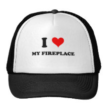 Amo mi chimenea gorros bordados
