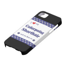 Amo mi Colorpoint Shorthair (el gato femenino) iPhone 5 Protector