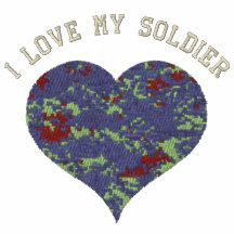 Amo mi corazón del camuflaje del soldado chaqueta
