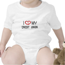 Amo mi Credit Union Onsie Traje De Bebé