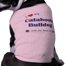 Amo mi dogo de Catahoula (el perro femenino) Prenda Mascota