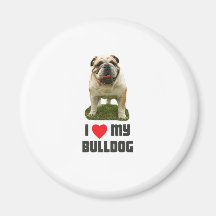 Amo mi dogo imán para frigorífico