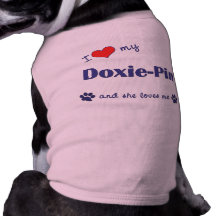 Amo mi Doxie-Pin (el perro femenino) Prenda Mascota