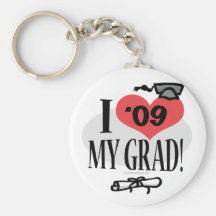 Amo mi engranaje 2009 del graduado llaveros