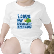 Amo mi enredadera con gafas del bebé del Amazonas Trajes De Bebé