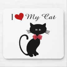 Amo mi gato alfombrilla de ratones