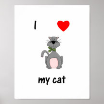 Amo mi gato posters