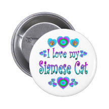 Amo mi gato siamés pin