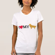 ¡Amo mi golden retriever! Camisetas