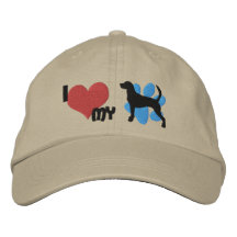 Amo mi gorra bordado del raposero inglés gorra bordada