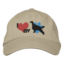 Amo mi gorra bordado Irish Setter Gorra De Beisbol Bordada