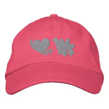 Amo mi gorra bordado Toller (los pasteles) Gorra De Béisbol