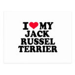 Amo mi Jack Russel Terrier Tarjeta Postal