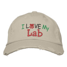 ¡Amo MI laboratorio! por SRF Gorra De Béisbol