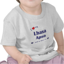Amo mi Lasa Apso (el perro masculino) Camiseta
