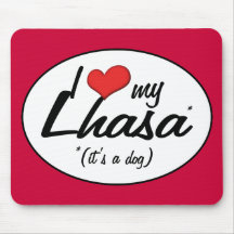 Amo mi Lasa (es un perro) Tapete De Raton