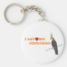Amo mi llavero del cockatiel